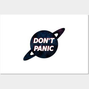 Don't panic The Hitchhiker's Guide to the Galaxy Posters and Art